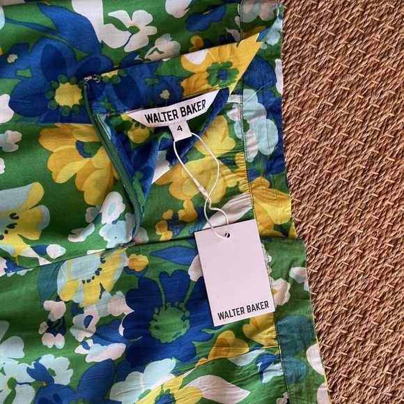NWT Walter Baker Kayden Skirt Disco Floral, Size 4 - Picture 10 of 13